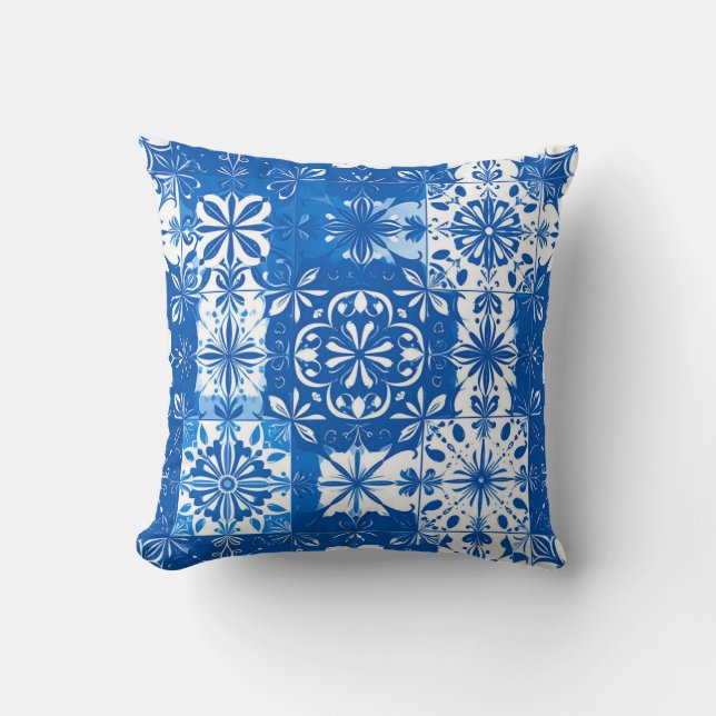 Coussin Boracay Bleu (Recto)