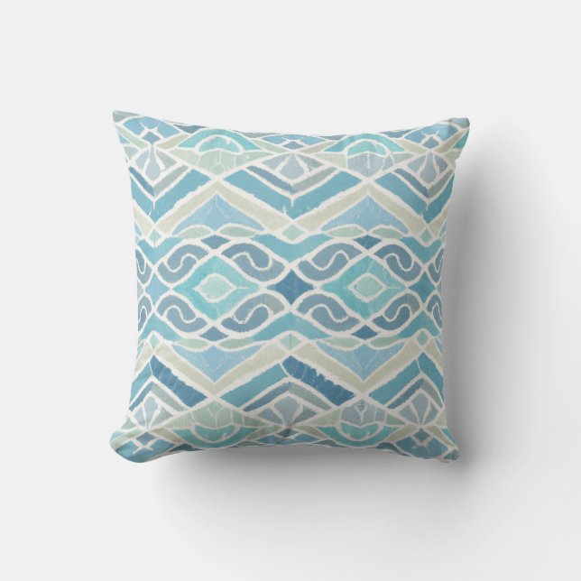 Coussin Bord de mer/plage/bleu marine (Recto)