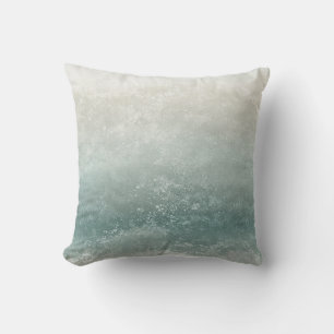 Coussin Bord De Mer Taupe Et Bleu Splash