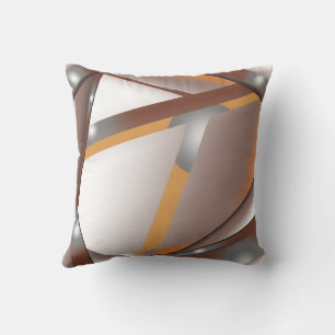 Coussin Bord déchiqueté concentrique ombre artistique de t