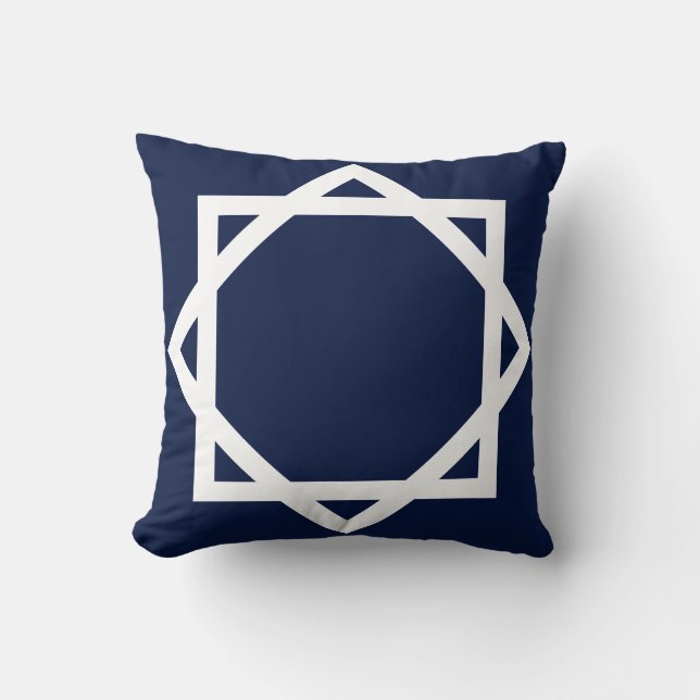 Coussin Bordure graphique chic (Recto)
