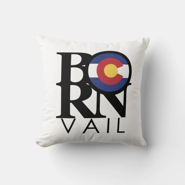 Coussin BORN Vail Colorado (Recto)