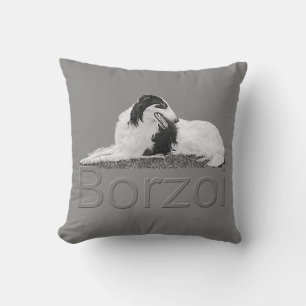 Coussin Borzoi au repos