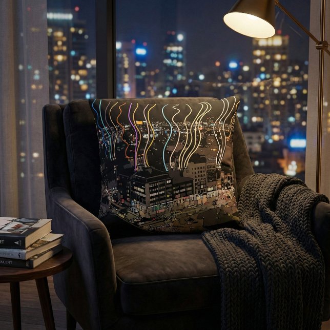 Coussin Boston City Lights (Créateur téléchargé)