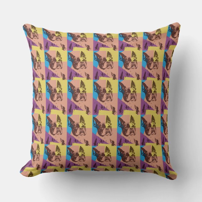 Coussin Boston Terrier (Recto)