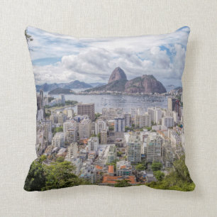 Coussin Botafogo avec le pain de sucre