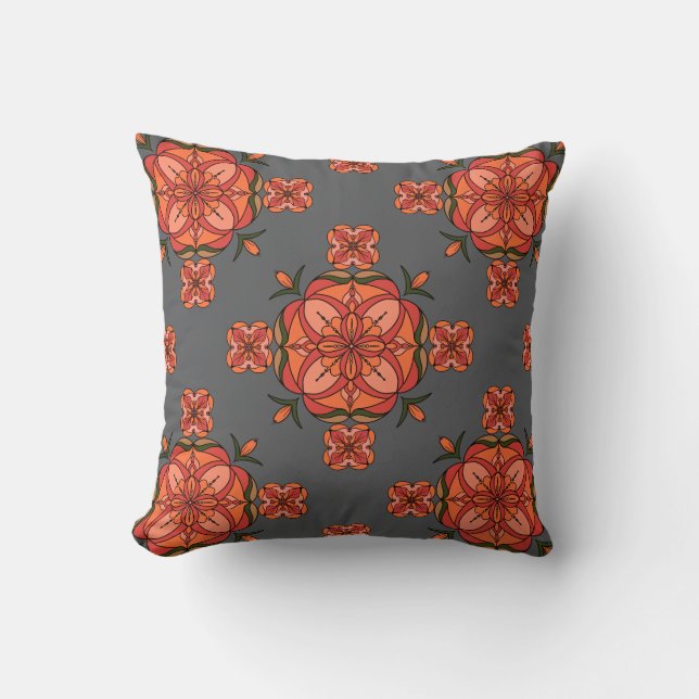 Coussin Botanic Bloom Throw Pillow (Recto)