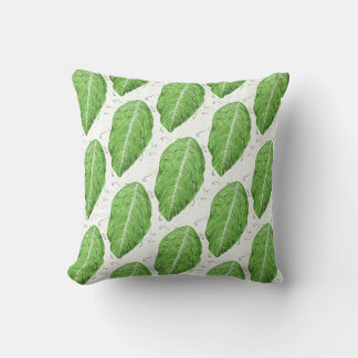 Coussin Botanique du Motif à feuilles vertes