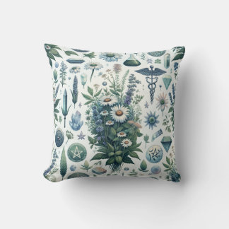Coussin Botanique enchantée : Herbes magiques et artisanat