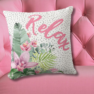 Coussin Botanique Floral Tropical