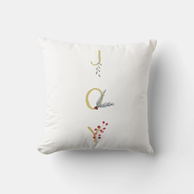 Coussin Botanique Joyeux Rustique Gold Minimal (Recto)