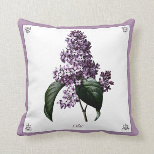 Coussin botanique Vintage Lilac