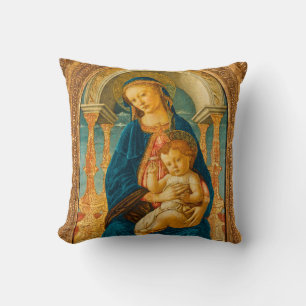 Coussin Botticelli (1445-1510) Madonna & Child Enthroned