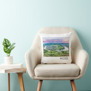 Coussin Boucle Moselle Coucher de soleil Kroev Panorama Al