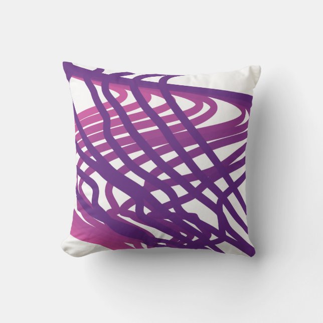 Coussin Boucles aquarelles peintes (Recto)