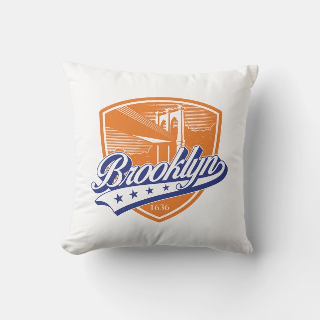 Coussin Bouclier Brooklyn avec Swoosh Design (Recto)