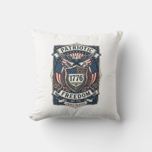 Coussin Bouclier de bataille patriotique 1776 Sym inspiré 