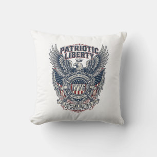 Coussin Bouclier de bataille patriotique Symbole inspiré d