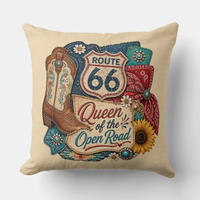 Coussin Bouclier de Route Fleur de Tournesol Rustique (Recto)
