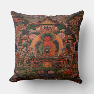 Coussin Bouddha Amitabha dans son pays pur de Suvakti