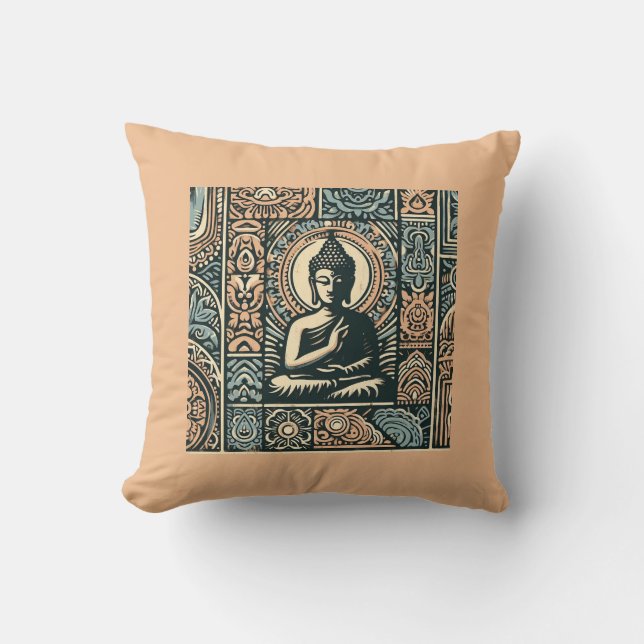 Coussin bouddha lancer pilon (Recto)