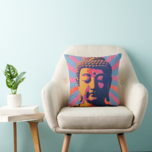 Coussin Bouddha Pop Art