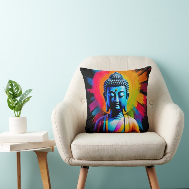 Coussin Bouddha - Rayons de Tranquillité (Chaise)