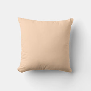 Coussin Bouffée de pêche jaune couleur solide Jeter Oreill