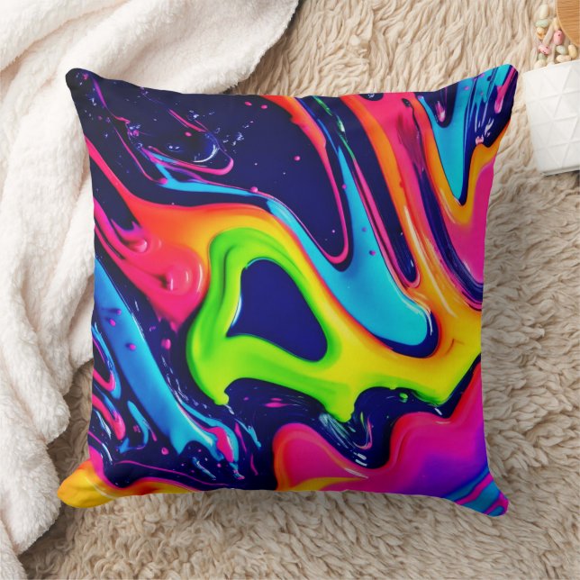 Coussin Bouffées Abstraites (Couverture)