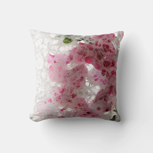 Coussin Bougainvilliers avec texture (Recto)