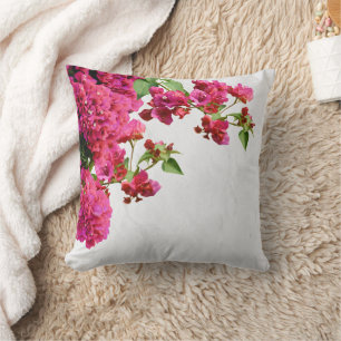 Coussin Bougainvilliers Floral Méditerranée Grecque