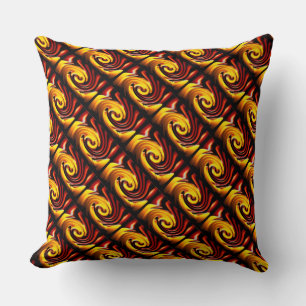 Coussin Bougie dans le vent (jaune/rouge)