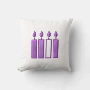 Coussin Bougies de couronne de l'Avent "3D"