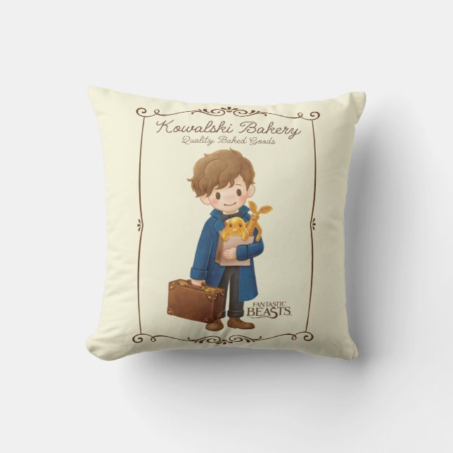 Coussin Boulangerie Kowalski - Newt Scamander (Recto)
