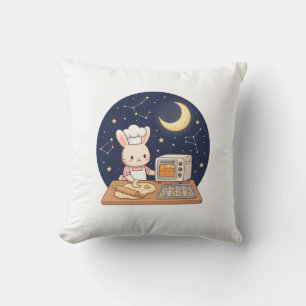 Coussin Boulangerie Lapin au Clair de Lune