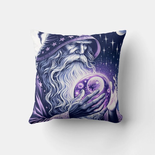 Coussin Boule de cristal de contemplation de l'espace céle (Verso)