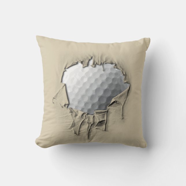 Coussin Boule de golf déchirée (Recto)