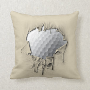 Coussin Boule de golf déchirée