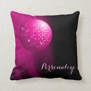 Coussin Boule personnalisée fascinante de disco de roses