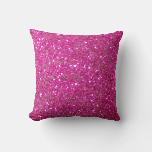 Coussin Boule rose, brillante et pétillante (Recto)