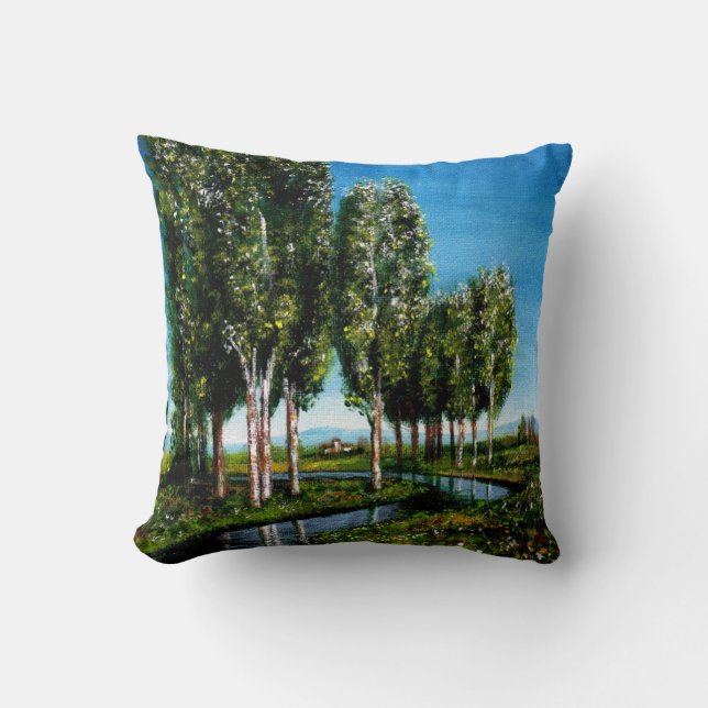 COUSSIN BOULEAUX EN TOSCANE (Recto)