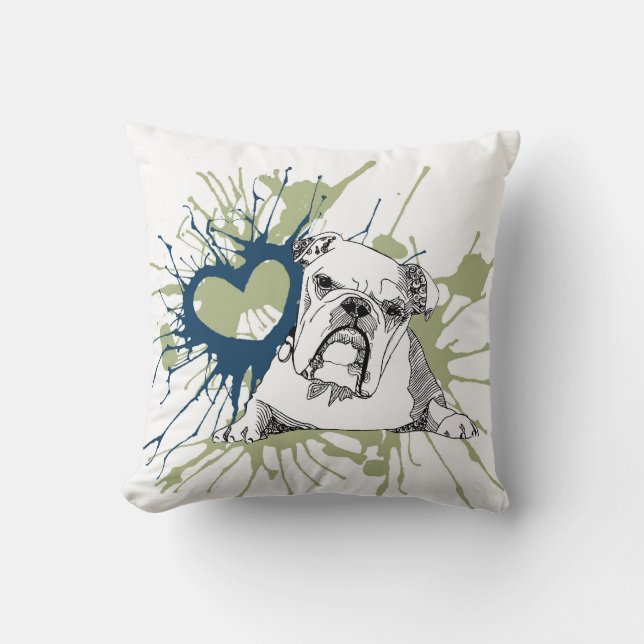 Coussin Bouledogue (Recto)