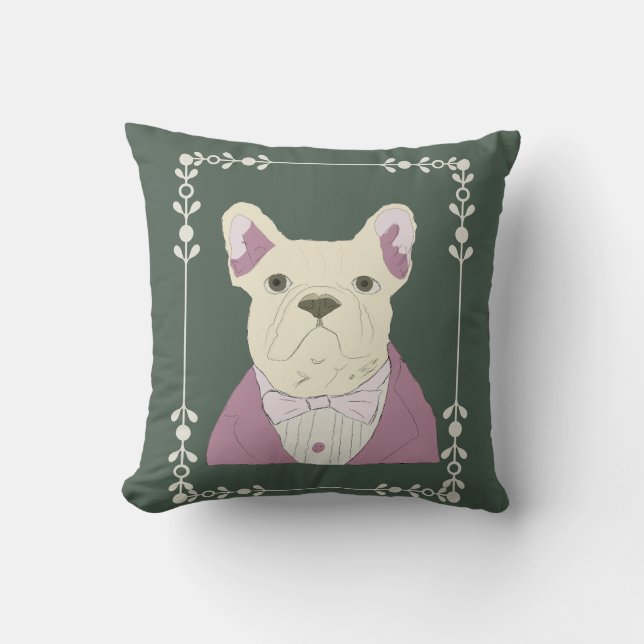 Coussin Bouledogue français (Recto)