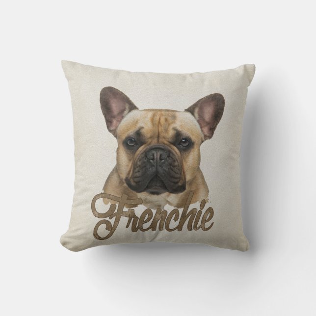 Coussin Bouledogue français - chien de Frenchie (Recto)