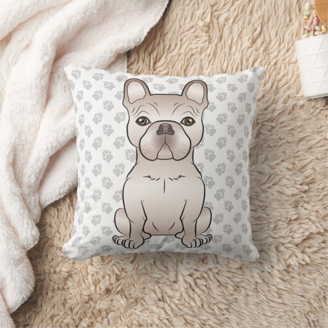 Coussin Bouledogue français crème / Garde de chien Frenchi (Couverture)