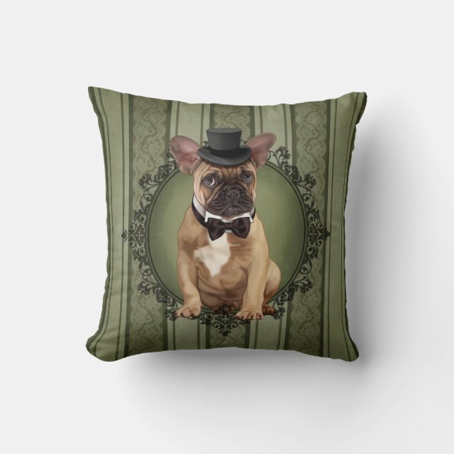 Coussin Bouledogue français de monsieur (Recto)