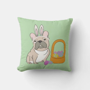 Coussin Bouledogue français de Pâques
