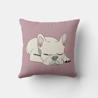 Coussin Bouledogue français endormi