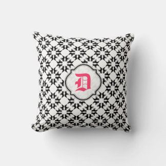 Coussin Bouledogue français monogramme