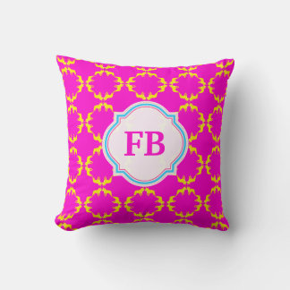 Coussin Bouledogues français jaunes